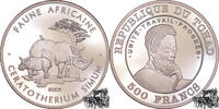 Tschad 500 Francs 500 Francs 2001 - Nashorn mit Baby -