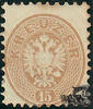 Österreich 1864 * - 15 Kreuzer - Doppeladler im Oval - braun -