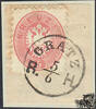 Österreich 1864 o, Brfstk. - 5 Kreuzer - Doppeladler im Oval - rosa - Stempel GRATZ B.H./ 5/ 6 - 2P. -