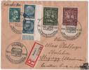 3. Reich - Nr. 514 u. a. 4 Pf. Hindenburg mit Platten-Nr. vom Unterrand -