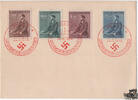 3. Reich - Böhmen und Mähren - Nr. 85-88 53. Geburtstag von Adolf Hitler -