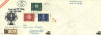 Österreich Österreich Brief 1949 - 40 Gr-1 S - 75 Jahre Weltpostverein - Satz - Reko -