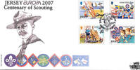 Jersey Insel Jersey 2007 FDC - 100 Jahre Pfadfinder - Satz -