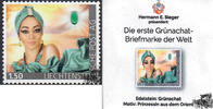 Liechtenstein 2018 ** - Prinzessin aus dem Orient - mit Grünachat Trommelstein - Hermann E. Sieger -