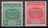 Deutschland West-Sachsen OPD Leipzig Musterschau - Nr.124Y/125Y ** -