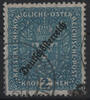    Österreich 1919 o, 2 Kronen mit Aufdruck  Deutschösterreich , L 11 1/2 