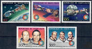 Unbekannt Obervolta 1975 ** - 40-300 Fr - Amerikanisch-sowjetisches Raumfahrtunternehmen Apollo-Sojus - Satz -