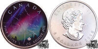 Kanada  5 Dollar 2018 - Nordlicht Alberta, Farbaplikation stplfr.