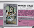   Vereinigte Arabische Emirate Aden, Kathiri State of Seiyun 1967 ** - 250 F - Gemälde von Edgar Degas - Block - Violettgrau 
