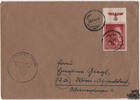 Generalgouvernement 1941 - Nr. 68 Einzelfrankatur mit Oberrand, über Feldpost gelaufen -