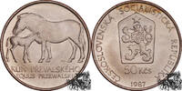 50 Krone 1987 - Prewalsky-Pferde, Tschechoslowakei stplfr.