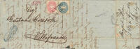 Österreich Lombardei-Venetien 1863 Brief o - 5 + 10 Soldi - Mischfrankatur - Attest Ferchenbauer -