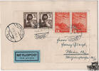 Österreich 3. Reich Ostmark - Nr. 599, 643 Mischfrankatur auf Luftpost-Karte 1938 -
