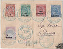 Albanien Albanien 1914 - Nr. 41-45 auf Brief ab Durres -