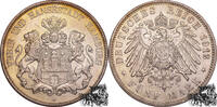 5 Mark 1903 J Deutschland 5 Mark 1913 J - Hamburg f.stplfr.