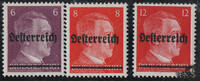 Österreich - 1945 ** Scheibbser Lokalausgabe 3 Werte 6-12 Pfg. -