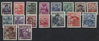   Österreich Österreich 1934 - Nr. 567-83 ** Österreichische Volkstrachten 