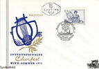 Österreich Österreich FDC 1971 - 4 S - Internat. Chorfest Wien 1971 -