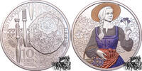 Österreich 10 Euro 10 Euro 2025 - Österreich - Aufdirndln - LEINEN - OVP -