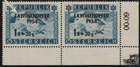 Österreich Österreich ** 1954 - 1 S + 20 Gr - Lawinenopfer - Beschädigtes A -