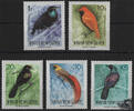 Papua Neuguinea Papua-Neuguinea - Nr. 672-76 ** Paradiesvögel -