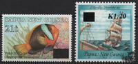 Papua Neuguinea Papua-Neuguinea - Nr. 706-07 ** Nr. 541 & 563 mit Odr.-Aufdruck -