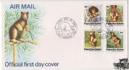 Papua Neuguinea Papua-Neuguinea - Nr. 698-701 FDC Matschie-Baumkänguruh -