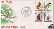 Papua Neuguinea Papua-Neuguinea - Nr. 725-28 FDC Kunsthandwerk -