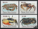 Papua Neuguinea Papua-Neuguinea - Nr. 763-66 ** Krabben -