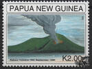 Papua Neuguinea Papua-Neuguinea - Nr. 762 ** 1. Jahrestag des Vulkanausbruchs bei Rabaul -