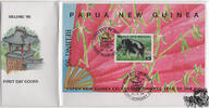 Papua Neuguinea Papua-Neuguinea - Nr. Block 8 FDC Internationale Briefmarken- und Münzausstellung BEIJING '95 -