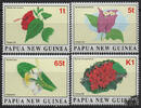 Papua Neuguinea Papua-Neuguinea - Nr. 787-90 ** Blumen -