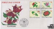 Papua Neuguinea Papua-Neuguinea - Nr. 787-90 FDC Blumen -