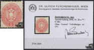 Österreich - Nr. 26 a * Doppeladler im Oval 1863, ohne Gummi -