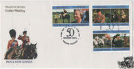 Papua Neuguinea Papua-Neuguinea - Nr. 796-801 FDC Goldene Hochzeit von Königin Elisabeth II. und Prinz Philip -
