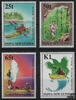 Papua Neuguinea Papua-Neuguinea - Nr. 836-39 ** Weltmeisterschaften im Meeres-Kanusport, Insel Manus -