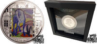 20 Dollar 20 Dollar 2011 - Cook Island - blaues Pferd - im Originaletui mit Zertifikat -