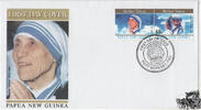 Papua Neuguinea Papua-Neuguinea - Nr. 821-822 FDC Tod Mutter Teresa -
