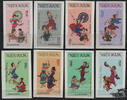 Vietnam Vietnam - Nr. 709U-716U ** Volkstänze aus der Hochebene Tây Nguyn 1972 -