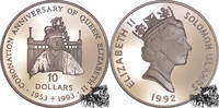 10 Dollar 10 Dollar 1992 - 40 J. Krönung Königin Elisabeth II. -