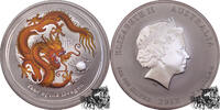 Australien 1 Dollar 1 Dollar 2012 Drache / Lunar Serie, orange -