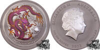 Australien 1 Dollar 1 Dollar 2012 Drache / Lunar Serie, pink -