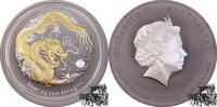Australien 1 Dollar 1 Dollar 2012 Drache / Lunar Serie, gold -