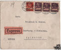 Schweiz Schweiz 1914 - Wilhelm Tell mit Armbrust in Mischfrankatur auf Eilbotenbrief 1919 -