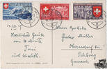 Schweiz Schweiz 1939 - Schweizerische Landesausstellung in außergewöhnlicher 3-Sprachenfrankatur -