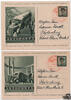 Tschechoslowakei 1938 - Ganzsachen Autoposta in zwei versch. Ausführungen; Sonderstempel Reichenberg -