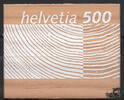 Schweiz Schweiz 2004 ** - 5,00 Fr - Rohstoff Schweizer Holz auf Fichtenfurnier -