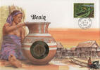 Benin 5 Francs CFA Numisbrief Benin 1989 - Tonvase -