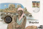 Botsuana 10 Numisbrief Botswana 1984 - Büffelherde -