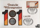 Deutschland 1 Mark Numisbrief Deutschland 1990 - Währungsunion -